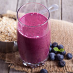 Flax Seeds, Oats, Berry Smoothy